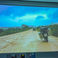 Motorradabenteurerin Doris Wiedemann besucht Laupheimer Fotokreis